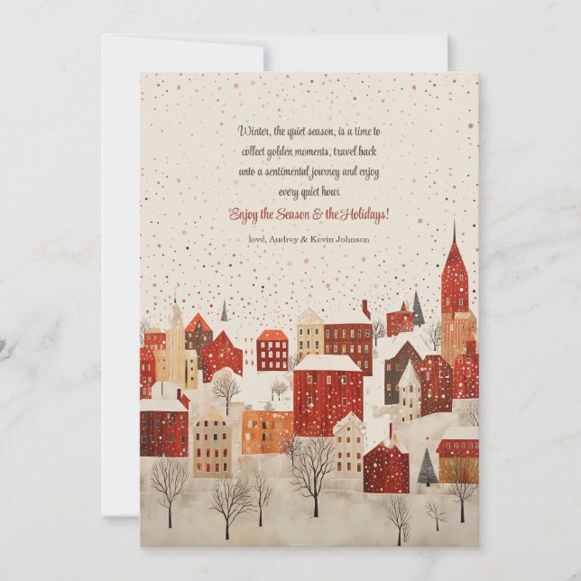 Carte de vacances hiver (Devant)