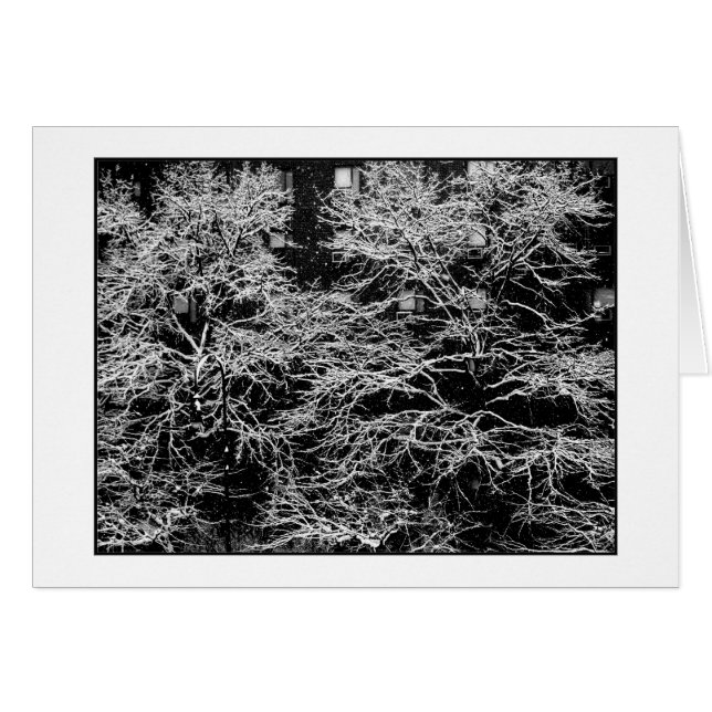 Carte de vacances 'hiver Abstrait' - Noël (Devant horizontal)