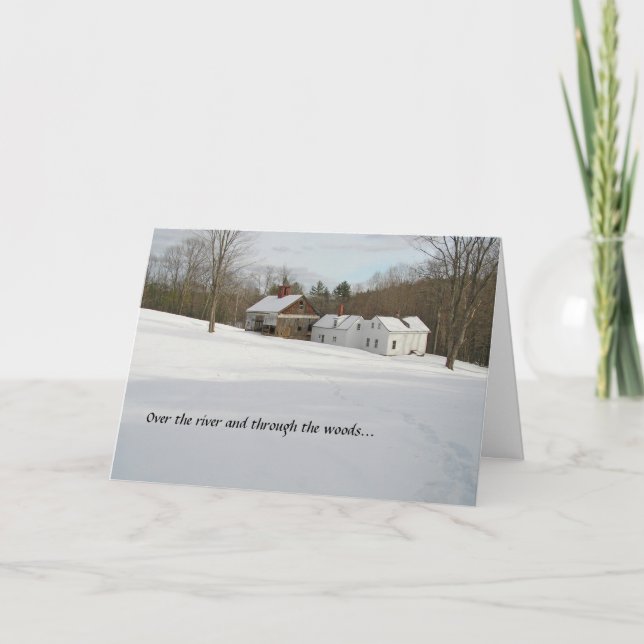 Carte de vacances - hiver dans le pays (Devant)