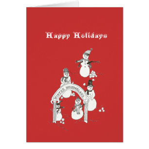 Carte de vacances hivernales