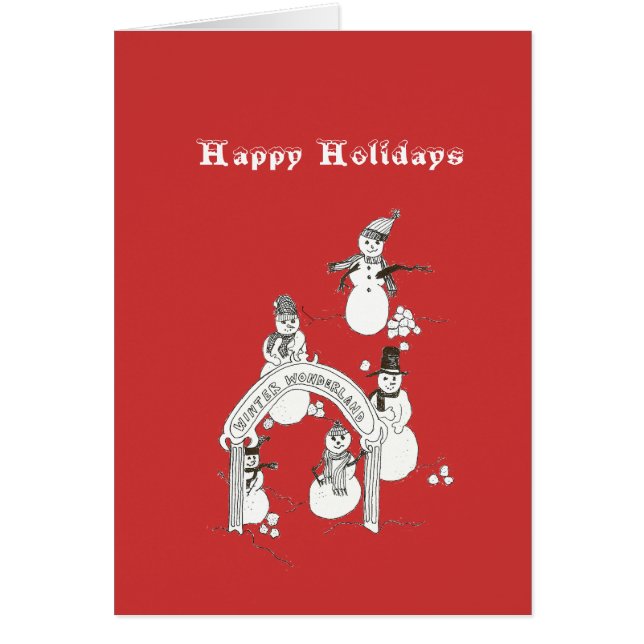 Carte de vacances hivernales (Devant)