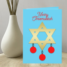 Carte de vacances interconfessionnelle Merry Chris