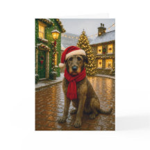 Carte de vacances Irish Wolfhound