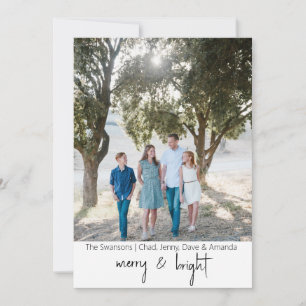 Carte de vacances Joyeuse et brillante