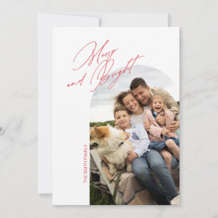 Carte de vacances Joyeuse et brillante Arche simpl