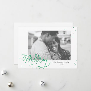 Carte de vacances Joyeux Confetti Festif Photo
