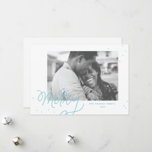Carte de vacances Joyeux Confetti Festif Photo
