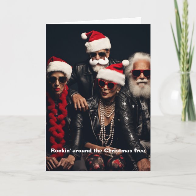Carte de vacances joyeux Rockin' (Devant)