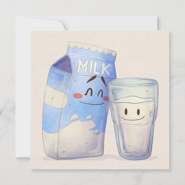 Carte de vacances Kawaii Food (Devant)