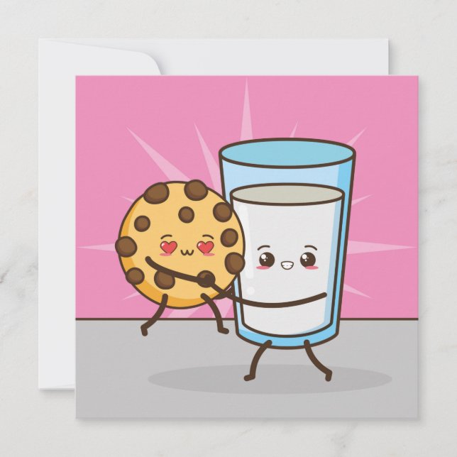 Carte de vacances Kawaii Food (Devant)