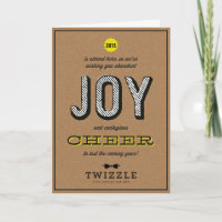 Carte de vacances Kraft Contagious Cheer Joy Corpo