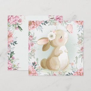 Carte de vacances lapin adorable