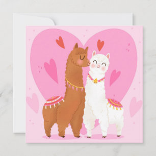 Carte de vacances Love You Llama