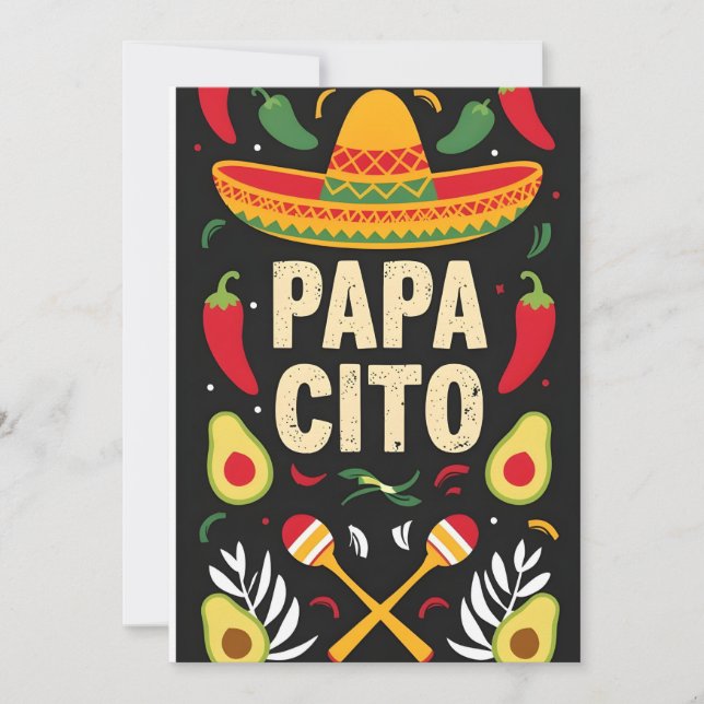 Carte de vacances Maracas mexicaine (Devant)