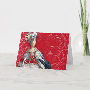 Carte de vacances Marie Antoinette
