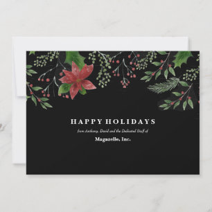Carte de vacances Merry Mistletoe Business