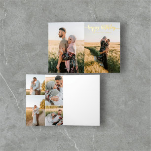 CARTE DE VACANCES MÉTALLISÉE 