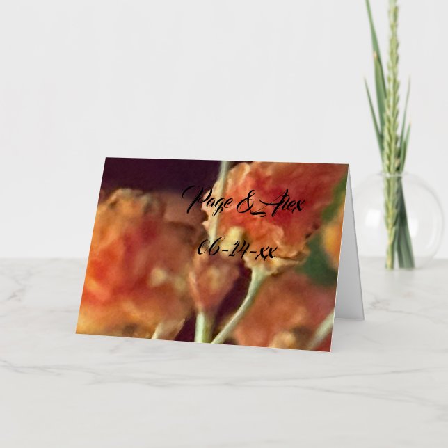 Carte De Vacances Métallisée Folded Foil Greeting Card (Recto)