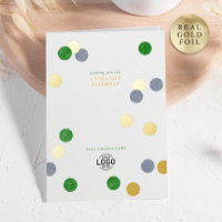 Logo Entreprise Simple Moderne Vert Anniversaire O