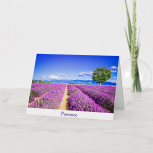 Carte De Vacances Métallisée Provence