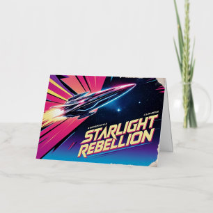 Carte De Vacances Métallisée Starlight Rebellion Retro Pop Culture Poster 80s-