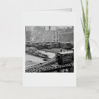Train de la ville de New York sur les voyageurs fe