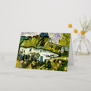 Carte De Vacances Métallisée Van Gogh - Ferme à deux chiffres