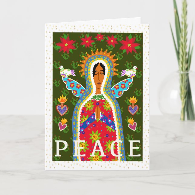 Carte de vacances mexicaine d'art populaire Angel  (Devant)