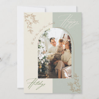 Carte de vacances minimaliste Arch Family