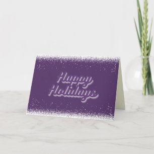 Carte de vacances minimaliste violet