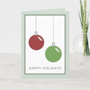 Carte de vacances moderne simple de Noël