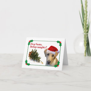 Carte de vacances Naughty Lab