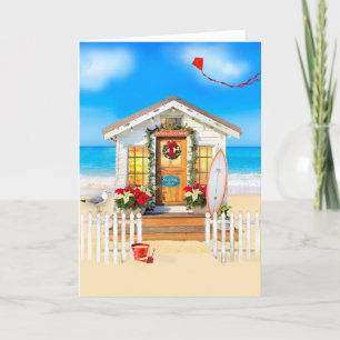 Carte de vacances Noël Cottage
