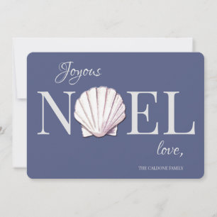 Carte de vacances Noel Seashell