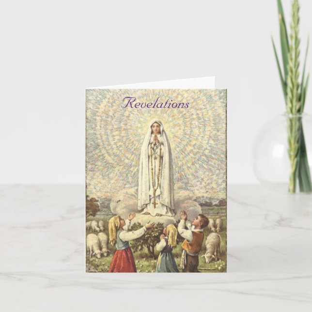 Carte de vacances Notre Dame de Fatima (Devant)
