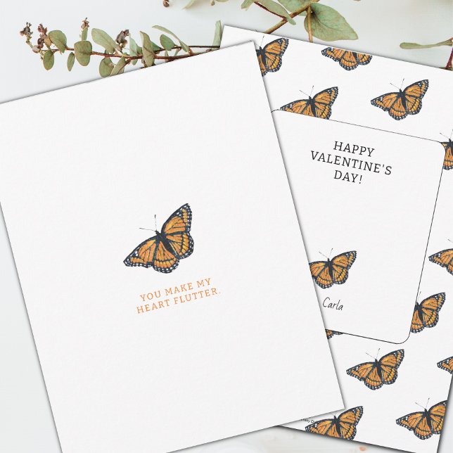 Carte de vacances papillon Valentine (Créateur téléchargé)