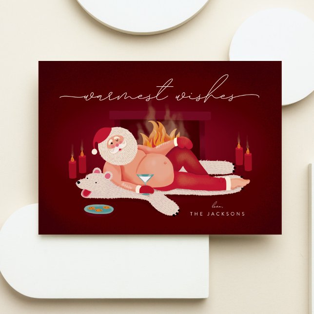 Carte de vacances Père Noël Warmest Warmest (Créateur téléchargé)