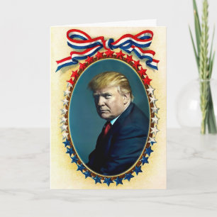 Carte de vacances personnalisable Donald Trump