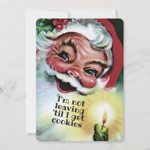 Carte de vacances personnalisée père Noël Christma