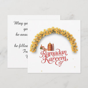 Carte de vacances personnalisée Ramadan Kareem