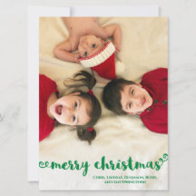 Carte de vacances photo avec joyeux voeux de Noël