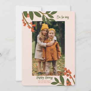 Carte de vacances Photo Berries d'hiver