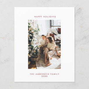 Carte de vacances photo Budget