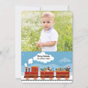 Carte de vacances photo Christmas Express