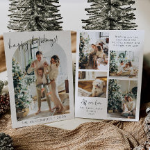 Carte de vacances photo d'architecture moderne