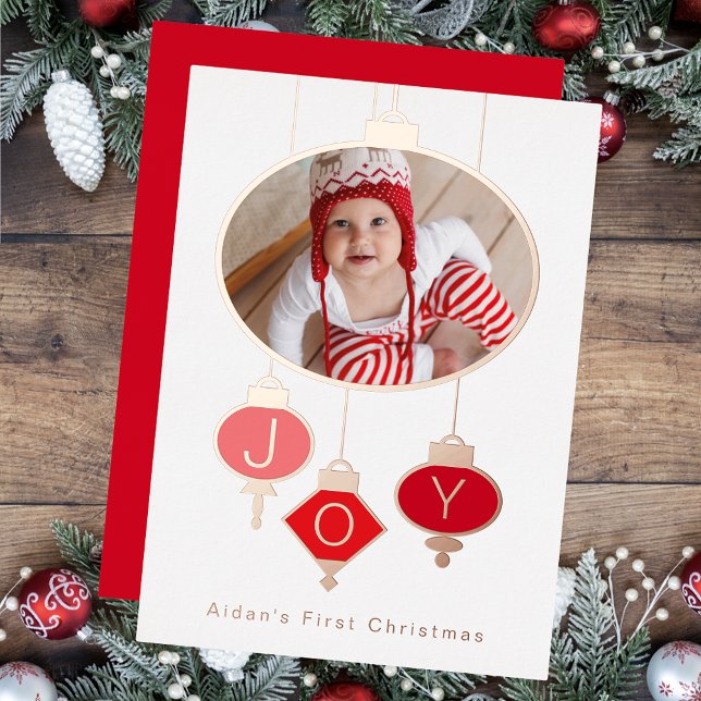 Carte de vacances photo de Noël pour bébé (Créateur téléchargé)