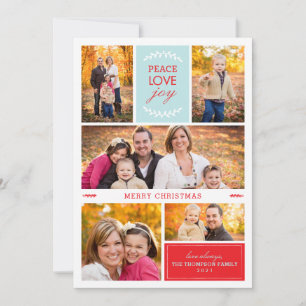 Carte de vacances photo de voeux joyeux