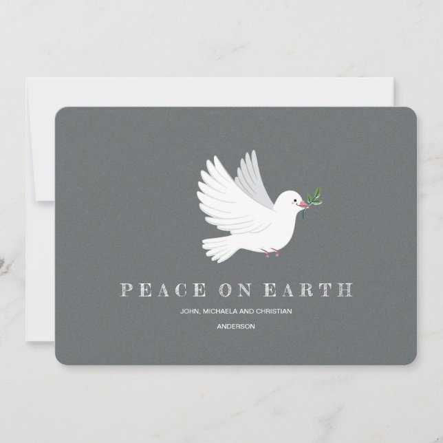 Carte de vacances photo Dove Peace (Devant)