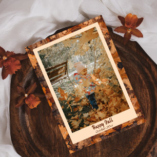 Carte de vacances photo Happy Fall Leaves