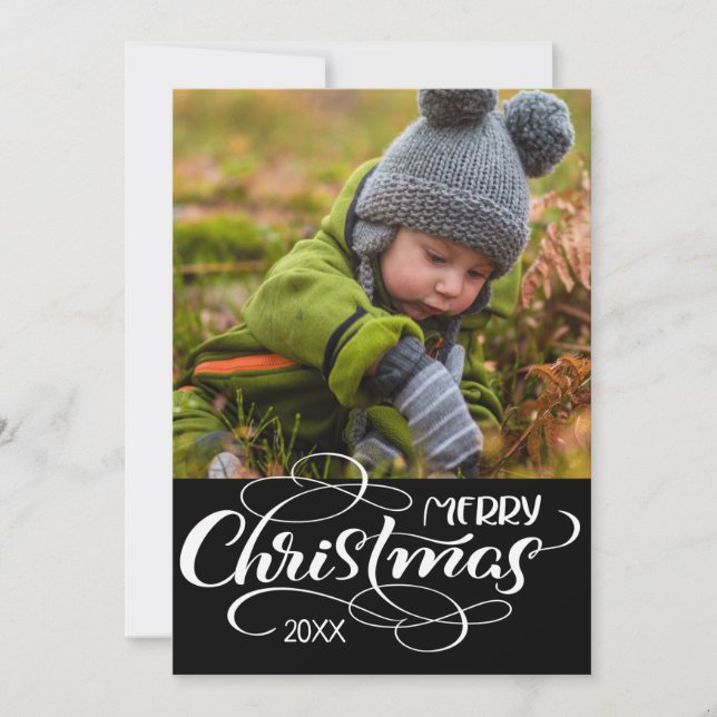 CARTE DE VACANCES PHOTO | Joyeuse fête de Noël (Devant)